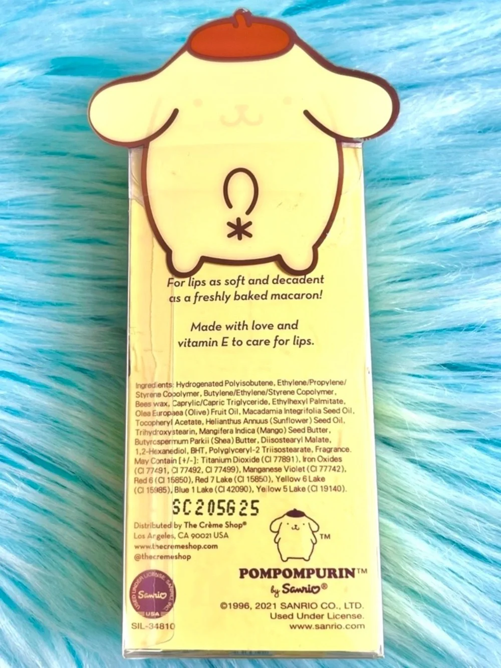 Crème Shop x Sanrio Caramel Pudding Pompompurin Macaron Lip Balm Limited Edition